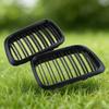 For BMW E36 3 Series 1997-1999 Car Grille Double Line Front Kidney ABS Front Hood Grill Black 51138195152 51138195151 Parts