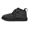 UGG Fashion Round Toe Short Boots Men Boots Black 1144012-BLLE