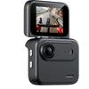 Action Camera With Flip Screen 1080P HD Clear Recording 143  degrees  Wide Angle Anti Shake Portable Travel Camera Black