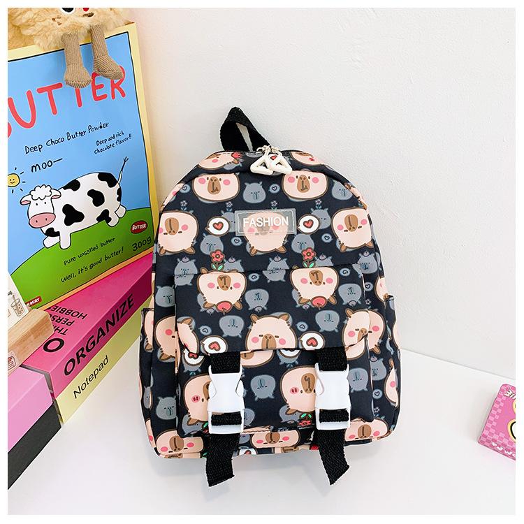 School BagsKapibara Children's Backpack Casual Cute Little  2-5 Years Old Child Back