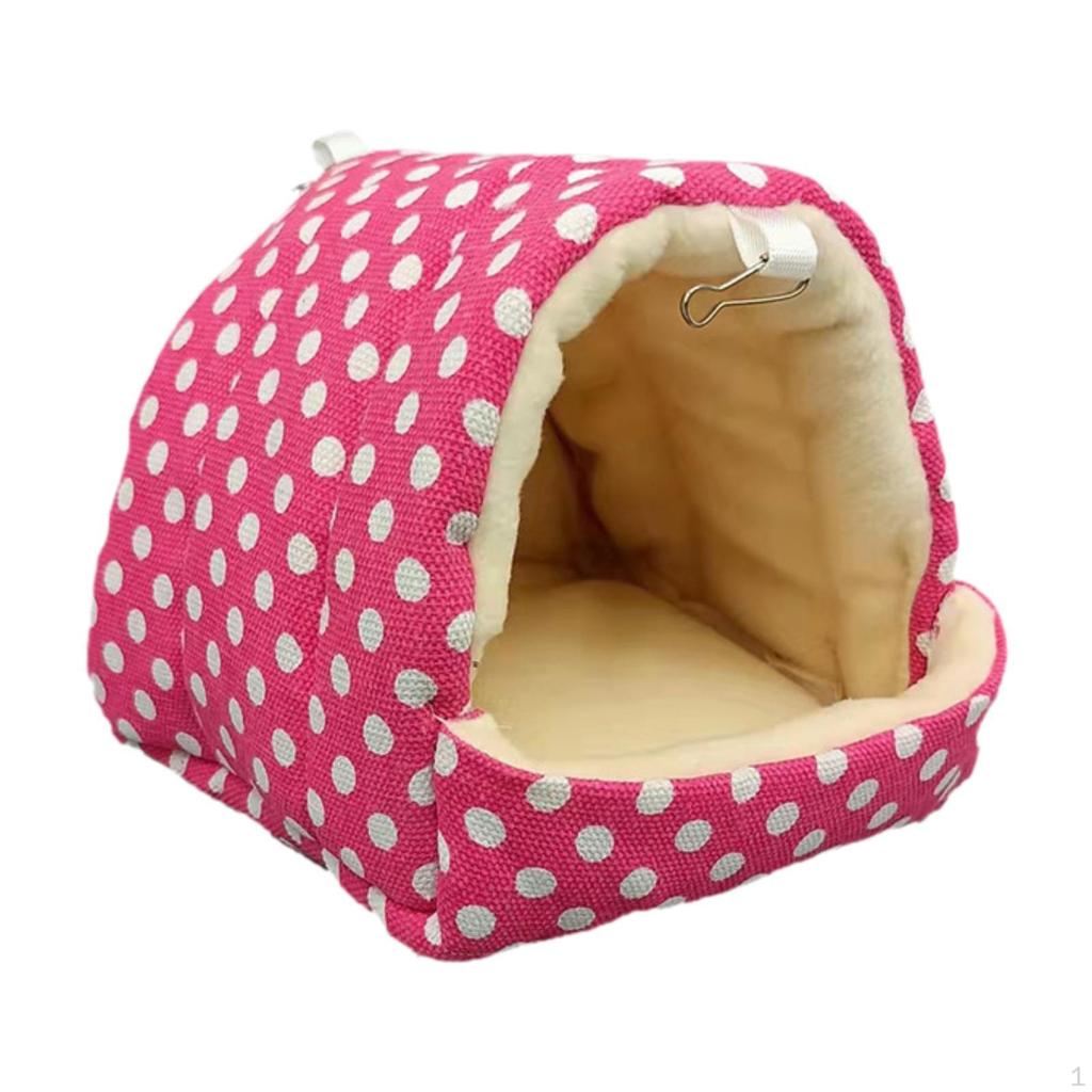 Guinea Pig Bed House Hideout Winter Warm Hamster Cave for Chinchilla