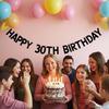 Happy 30th Birthday Banner for 30th Birthday Party Decoratiopns Supplies
