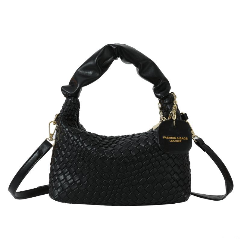 Bags Women's autumn and winter fashion weaving solid color texture casual commuting shoulder messenger bag
