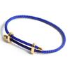 Simple Style DIY Bracelet With Clasp Fashion Stainless Steel Fastener Clasp Bracelet Adjustable Rope Bracelet
