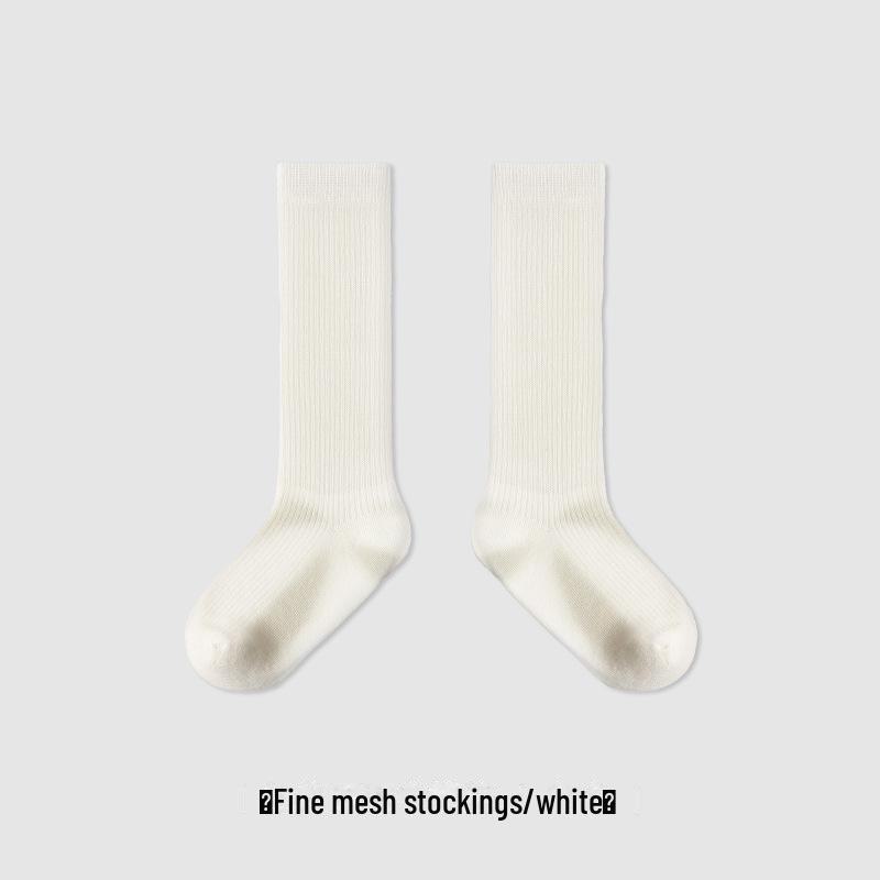 

Упаковка детских хлопковых носков средней длины - 24 пары, дышащие, однотонные, на весну и лето L (Foot Length 18-20cm) 6-8 years