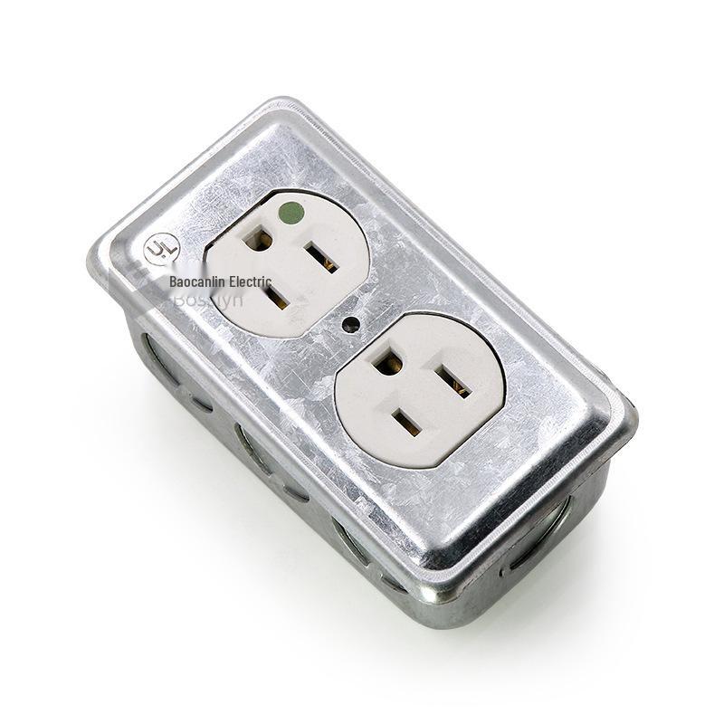 Type 118 US Standard Flush Mount Iron Junction Box for Wall Switch/Outlet