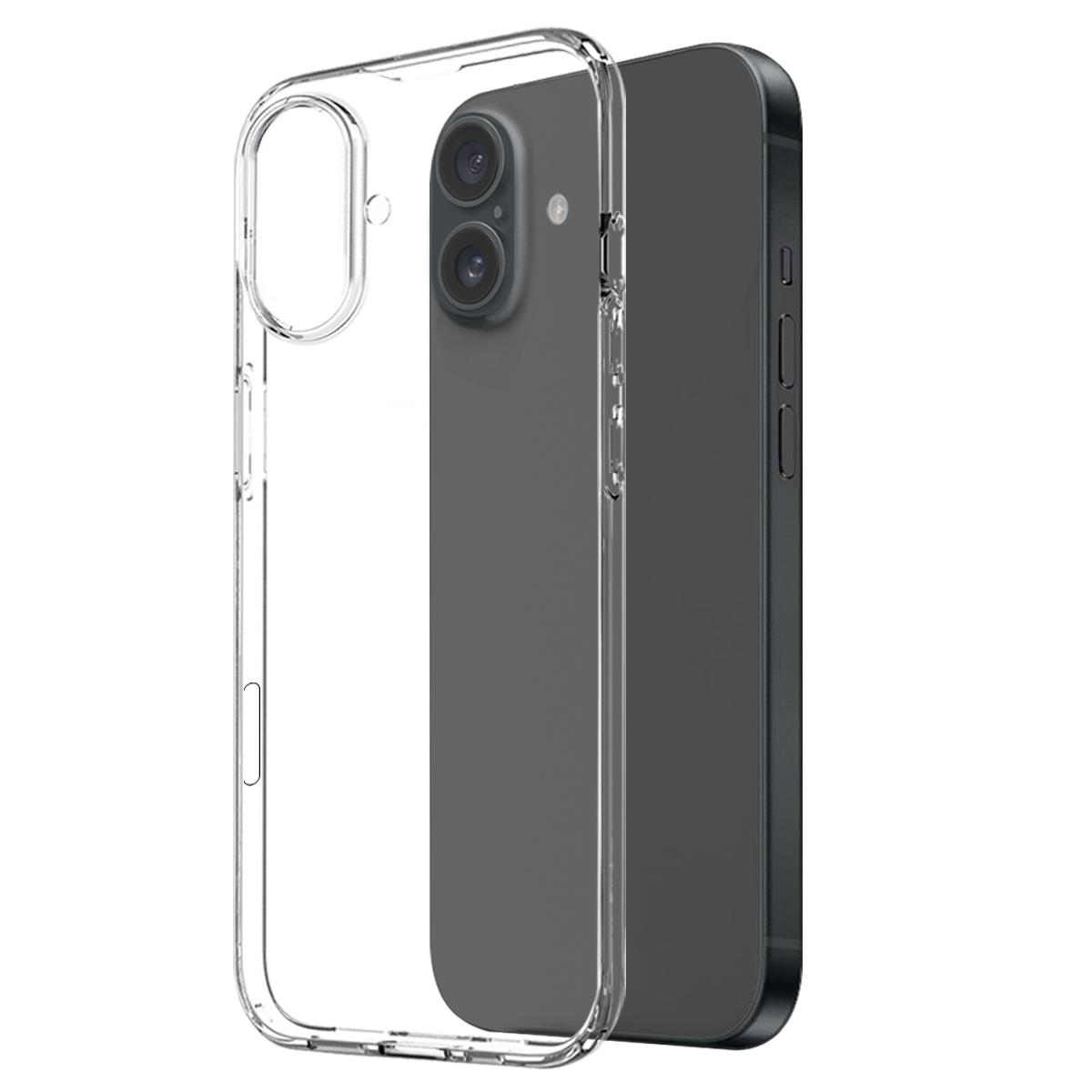 

NORTHJO for iPhone 16 TPU Phone Case with Front Screen Protector and Lens Film 3 in 1 Accessories Set