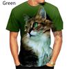 2024 Hot Sale 3d Printing Cute Cat T Shirt Men/women Fashion Short Sleeve Tee Tops Kid Streetwear Casual Harajuku O Neck T-shirt