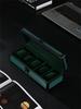 Aluminum Alloy Watch Box with Transparent Lid, 5 Slots, Multiple Colors