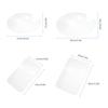 2PCS Acrylic Paint Palette Rectangle Shape Transparent Non-Stick Oil Paint Mixing Tray Comfortable