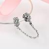 Proteggi il bracciale dalla caduta Tutti i tipi di stile Catena di sicurezza Bracciale in argento sterling S925 Accessori fai da te Gioielli in argento con perline