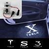 For Model 3 Model S X Model Y 2pcs Car Door LED Logo Projector Puddle Light Welcome Light Laser Projector Auto Accessories