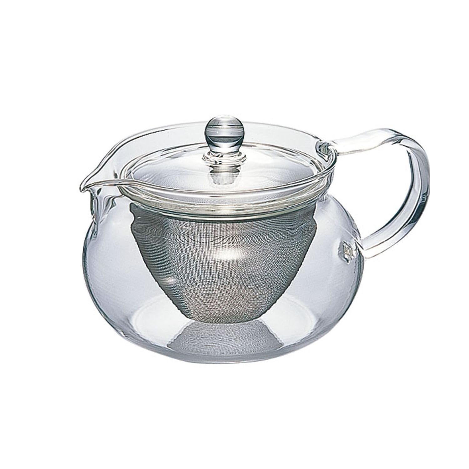 HARIO 450ml Teapot, Round, Capacity, Heat-Resistant Glass, Gift, Present, CHJMN-45T