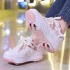 29-40 Children's Four-wheel Sports Boots Roller Skating Can Be Hidden As Flat Sports Shoes Skating Shoes Sports Shoes, Women's Ice Skating Shoes