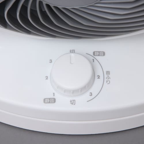 Iris Ohyama Circulator Silent Left and Right Swing 14 Tatami Powerful Air Blower White PCF-HD18-W