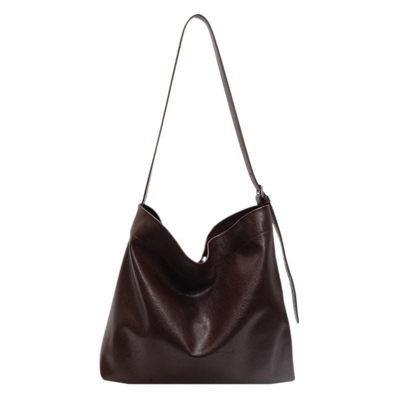 High quality sense bag women's messenger bag new fashion retro shoulder bag large capacity commuter bucket tote bag