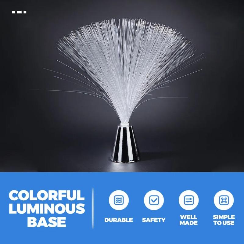 Creative Multicolor LED Fiber Optic Night Lamp, USB Powered Starry Sky Light, Color-Changing Atmosphere Lamp for Bedroom Home Decor & Gift