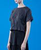 KOLEAT Summer Cooling Marmont Crop Plain Short Sleeve T-Shirt [Charcoal Gray]