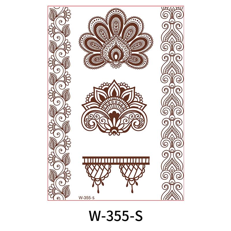 Beauty Sticker Vermilion Lace Tattoo Sticker Waterproof Tattoo Sticker