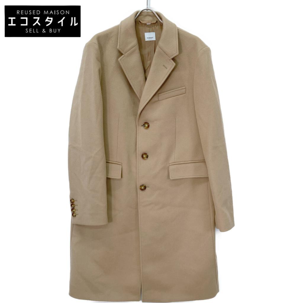 Burberry 8091130 Beige Wool X Cashmere Tailored Coat Coat 54 beigeUsed