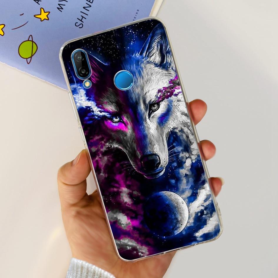 Case For Huawei P20 Lite Cover Cute Astronaut Cartoon Slim Clear Soft Silicone Back Phone Cover For Huawei P20Lite ANE-LX2 Funda