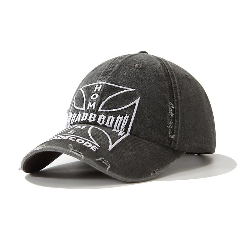 Street retro big head circumference couple cap hat men's and women's sunshade enlarged and deepened soft top baseball cap