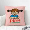 Book Pippi Longstocking Cushion Cover Natural Linen Pillowcase Set AllinOne Decor for Sofa Bedroom  Chair