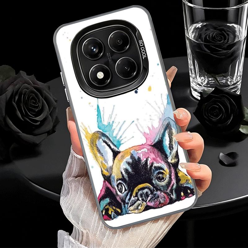 

French Bulldog Dog Pug Design Shockproof Phone Case for Xiaomi Redmi Note 15 14 13 12 Pro Plus 11 11S 11T 5G Cover Anti Fall Fun Redmi Note 13 Pro 4G