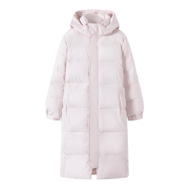 Mid-length Down Cotton-padded Coat for Women Winter New Style Over-the-knee Loose Large Size Thickened Cotton-padded Jacket Coat Bread Coat