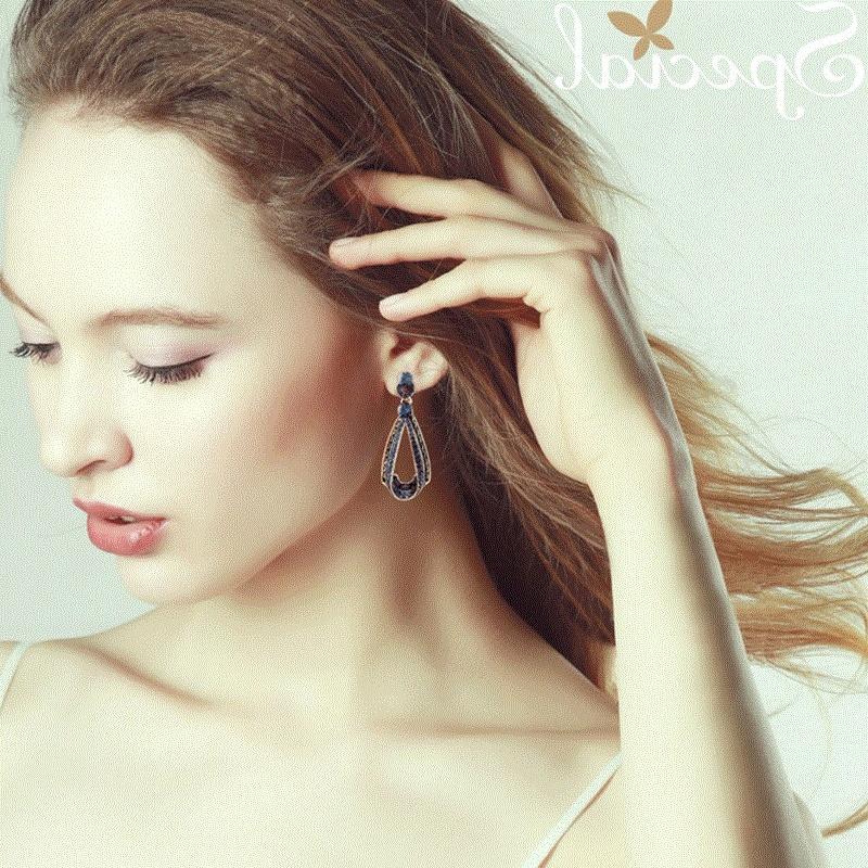 Fashion Court Retro Dropshaped Earrings For Women With Elegant And Wild Style