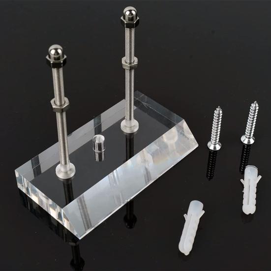 1 Zestaw Akrylowy Stojak Ścienny na Snowboard Mocowany Mocno Uchwyt Ścienny na Deskorolkę dla Deskorolki