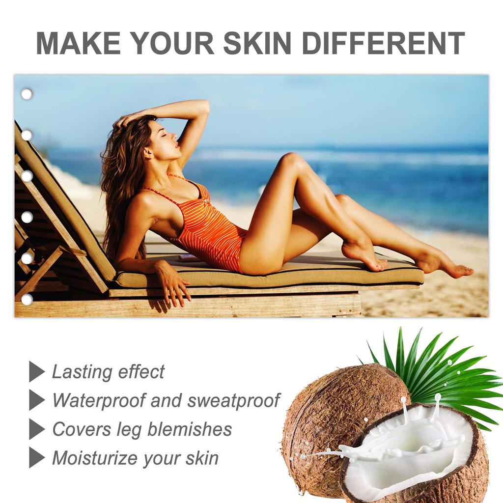100g Leg Darkening Lotion, Moisturizing Liquid Body Foundation Fake Lotion, Even Skin Tanning Tone Care Tan Cream