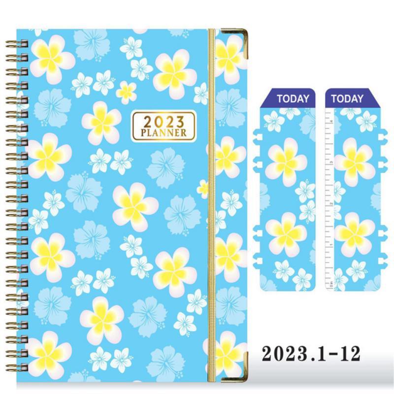 Agenda A5 2023 Planner Quaderno a Spirale Programma Diario Cancelleria Blocchi Appunti Kawaii Album da Disegno Accessori Scolastici Diario di Bilancio