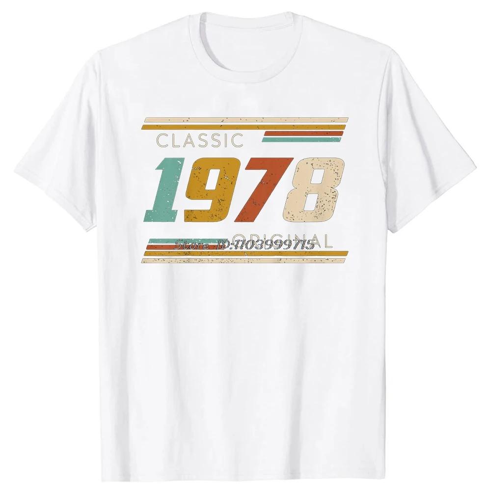 

1978 Manufacture Limited Edition All Original Parts Perfect Make Old Retro Fashion T-shirt Casual Basic Men s T-shirt Tops 4XL