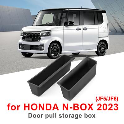 For Honda N-BOX JF5 JF6 Door Handle Storage Box Accessories Car Side Door Holder Tray Organizer