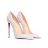 Fashion New pointed shallow mouth high heels with thin heels, matte fashion white commuting single shoes, soft sole size