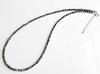 [GOLD STONE] Terahertz Stone Necklace, Mirror Cut, 4mm, Lightweight, Sparkling, Approx. 60cm Length