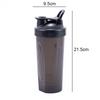 600ml Leichte Protein Pulver Shaker Flasche Auslaufsichere Wasserflasche für Fitnessstudio Fitness Training Sport Shaker Mischbecher mit Skala