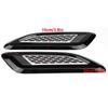 Car Exterior Outlet Wing Trim Grille Side Scoop Hood Cover Exterior Hood Air Vent Outlet Wing Trim Cover Intake Scoop Turbo Bonnet Vent Decor for