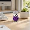 3D Printed Skull Decor Cool Skeleton Figurines, Gothic Small Statue, Halloween Desktop Ornament Spooky Collectible for Home Office Desk Shelf