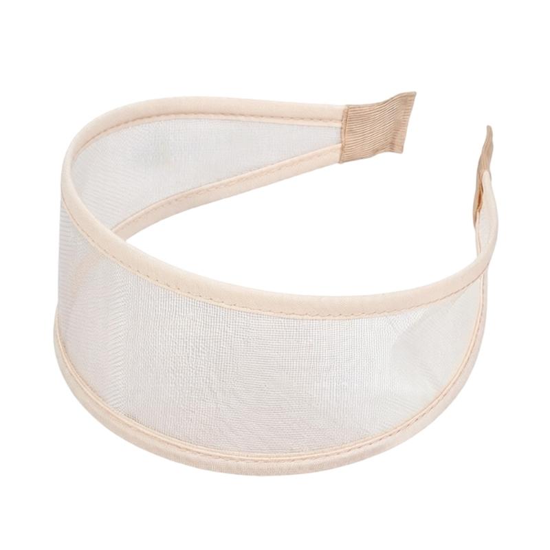 

Korean Style Wide Mesh Headband Classical Look Hairband Breathable Headwear Fashion Hair Accessory for Women бежевий