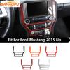 BAHAOPU Fit For Ford Mustang 2015 Up Car Central Control Navigation Panel Decoration Cover Auto Interior Styling Accessories