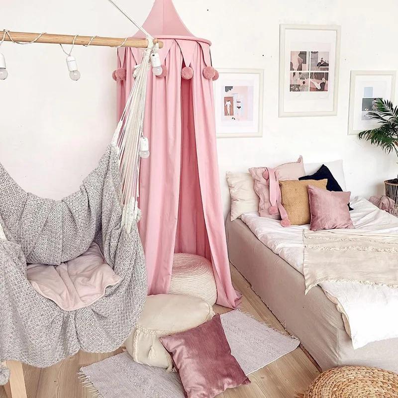 Mosquito Net Baby Crib Curtain Hanging Tent Girl Princess Mosquito Net Home Decoration Play Living Room Bedroom Corner Bed Decor
