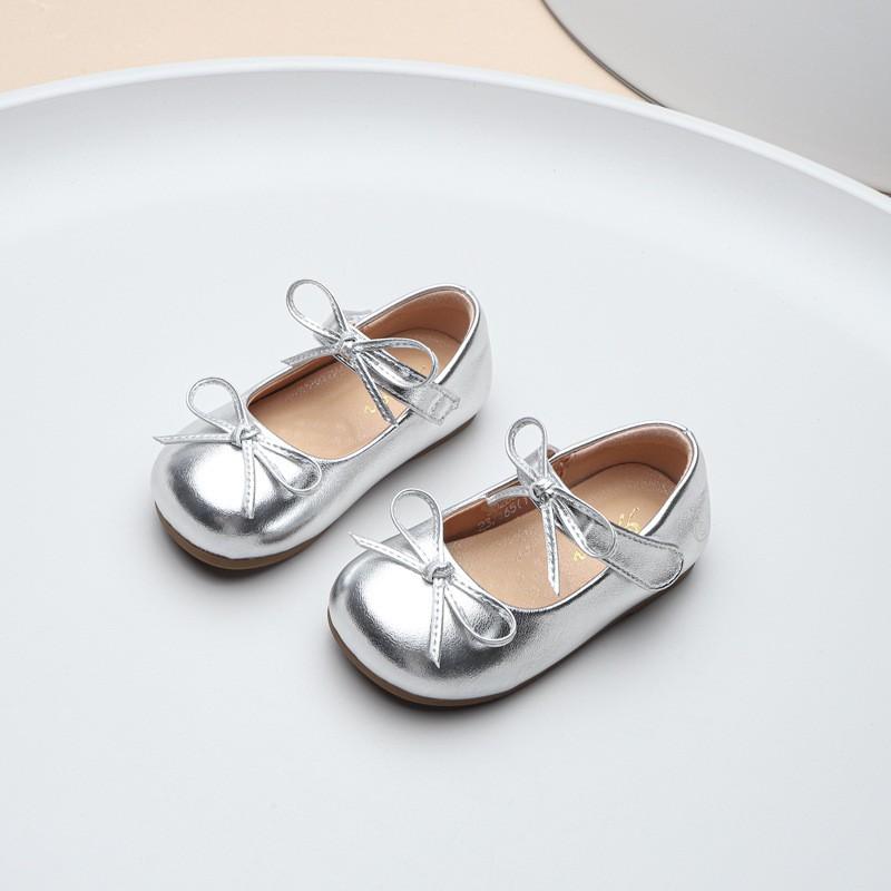 Youth Style Shoes Girls Classic Loafer Shoes Kids Princess Style Slip-On With Rubber Sole