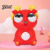 Dragon Stress Reliever Popping Eye Squeeze Toy Anxiety Relief Sitting Cartoon Child-friendly Pinch Sensory Soft Ball Animal Fidget