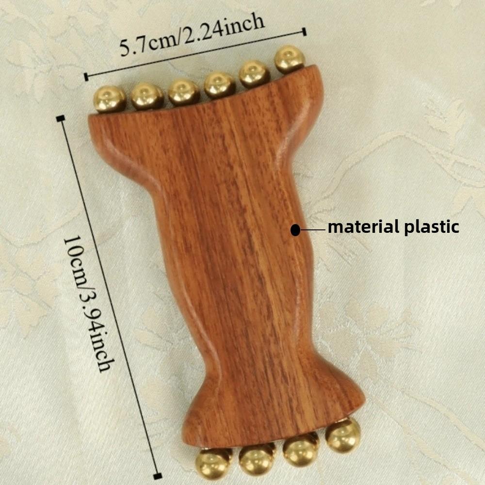 Face Lifting and Tightening Meridian Brush Natural Material Massager Tool Skin Caring