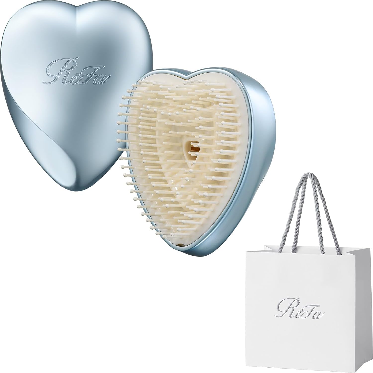 ReFa HEART BRUSH mini shopper Silver Sky