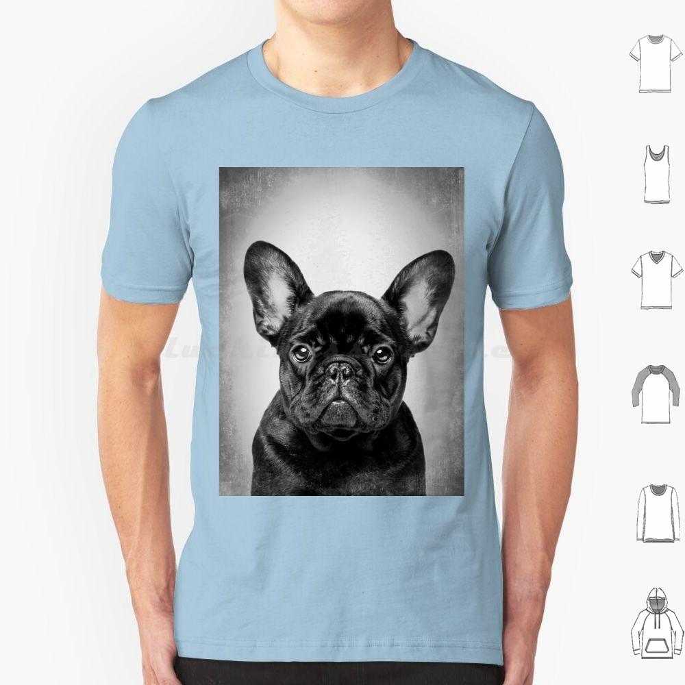French Bulldog Black DogBw VintageT Shirt Cotton Men Women DIY Print French Bulldog Bulldog French Bulldog Dog Black French