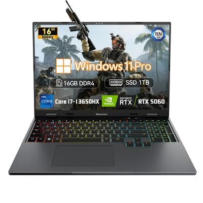 Blackview GamiBook 16 Laptop 16 inch 2.5K Scherm Intel Core i7-13650HX 16GB RAM 1TB SSD NVIDIA RTX 5060   Windows 11 Pro RGB Verlicht Toetsenbord