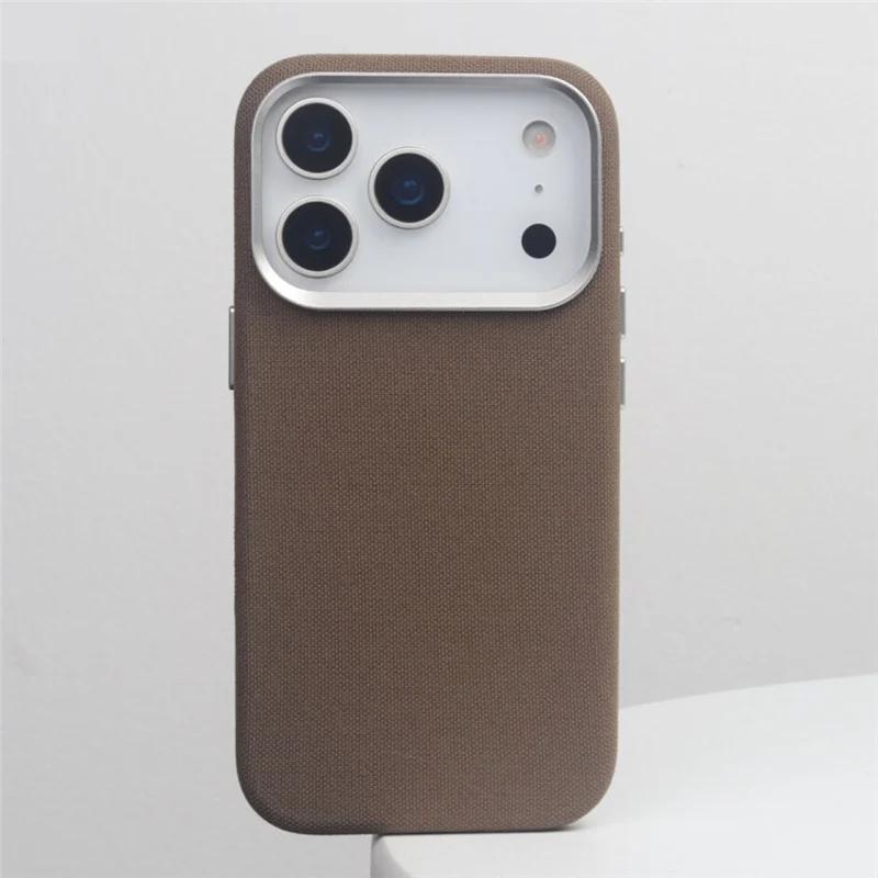 

Оригинальная тканая ткань для чехла Magsafe для iPhone 17 16 Pro Max 17Pro Активное касание Кнопка камеры Магнитная задняя крышка iPhone17 коричневый